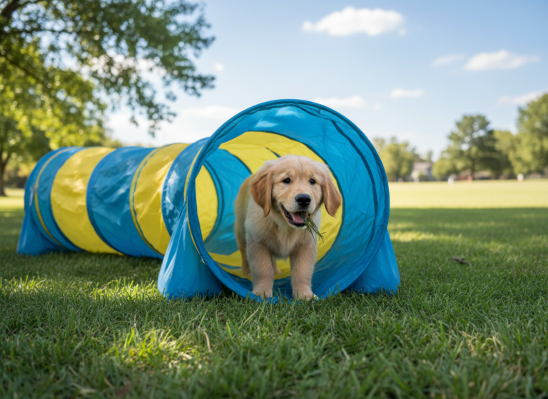5 Fun Ways to Introduce Your Puppy to Agility Tunnel Training