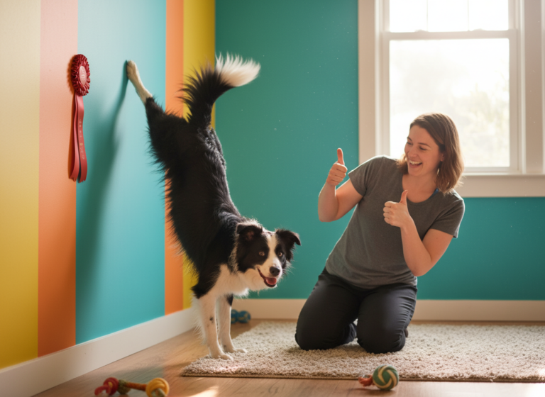 5 Steps to Teaching Your Dog an Impressive Handstand Against the Wall