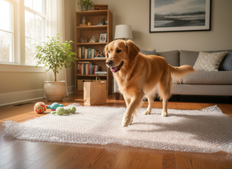 Boost Confidence: Teaching Your Dog to Walk on Bubble Wrap
