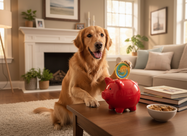Brain Games: Teach Your Dog to Save Money (Drop Coin in Bank)