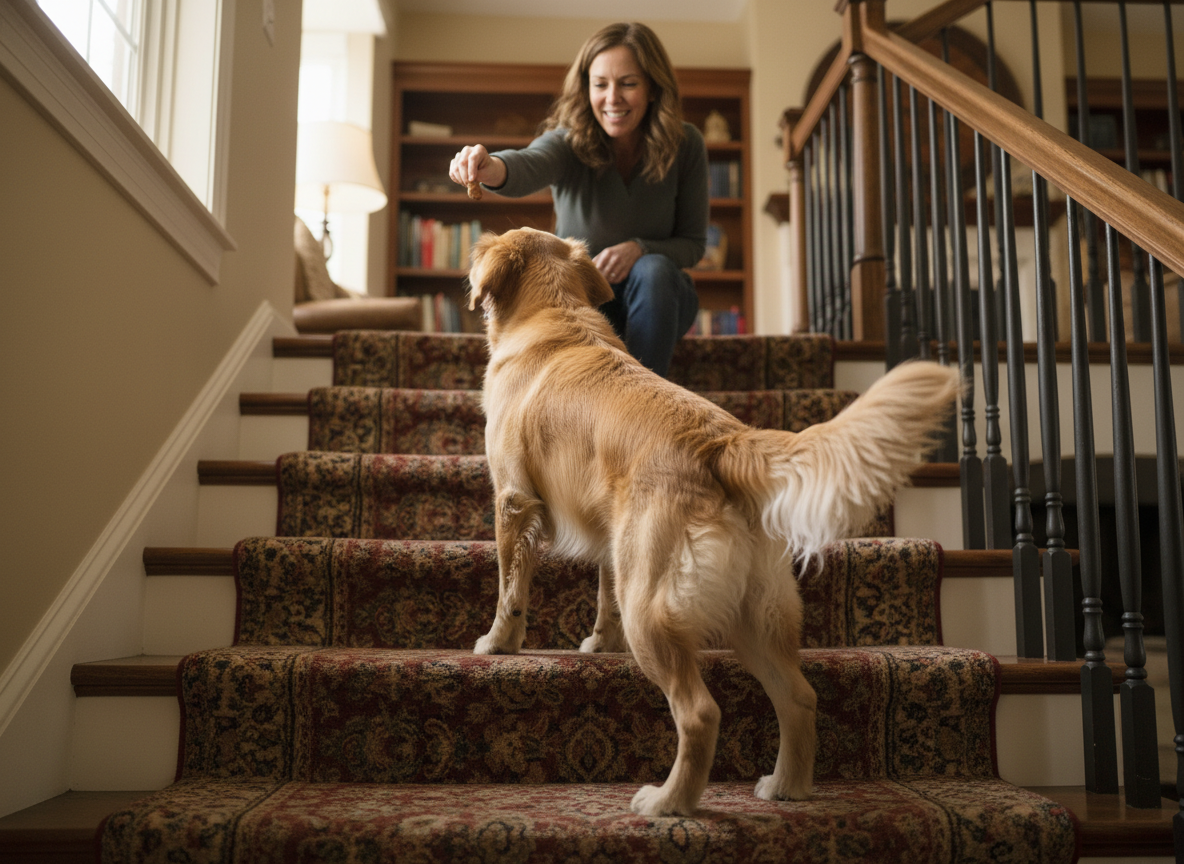 Building Rear End Awareness: Walking Backwards Up Stairs