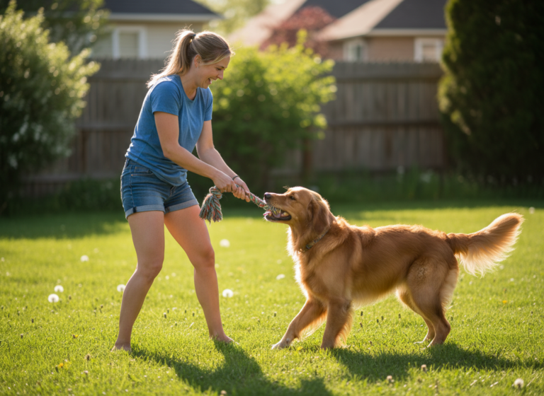 Controlled Tug: Teaching "Pull" and "Release" for Impulse Control