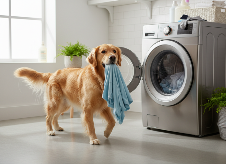 Laundry Day Assistant: 7 Steps to Teach Your Dog to Load the Washer