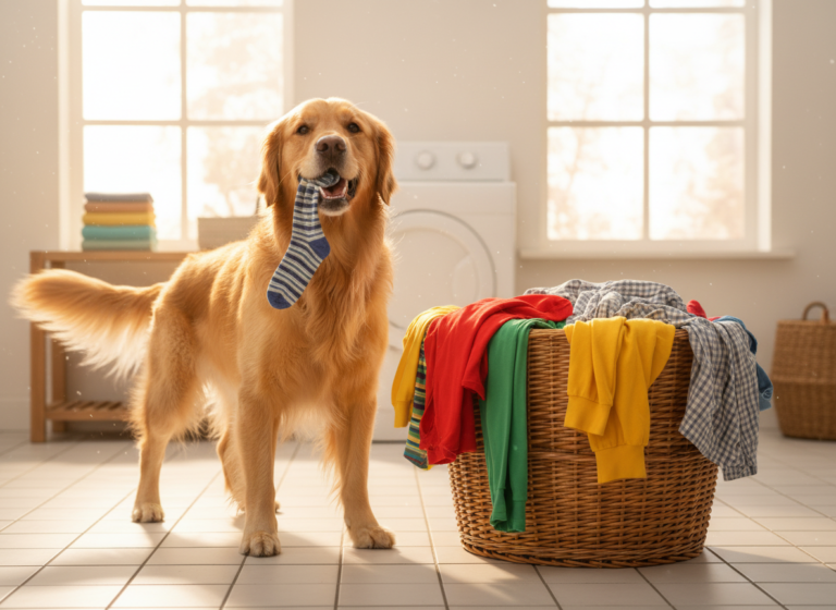 Make Chores Fun: Teaching Your Dog to Sort Dirty Laundry