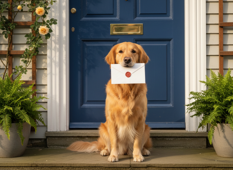 Outgoing Mail: Teach Your Dog to Drop Letters in the Mail Slot