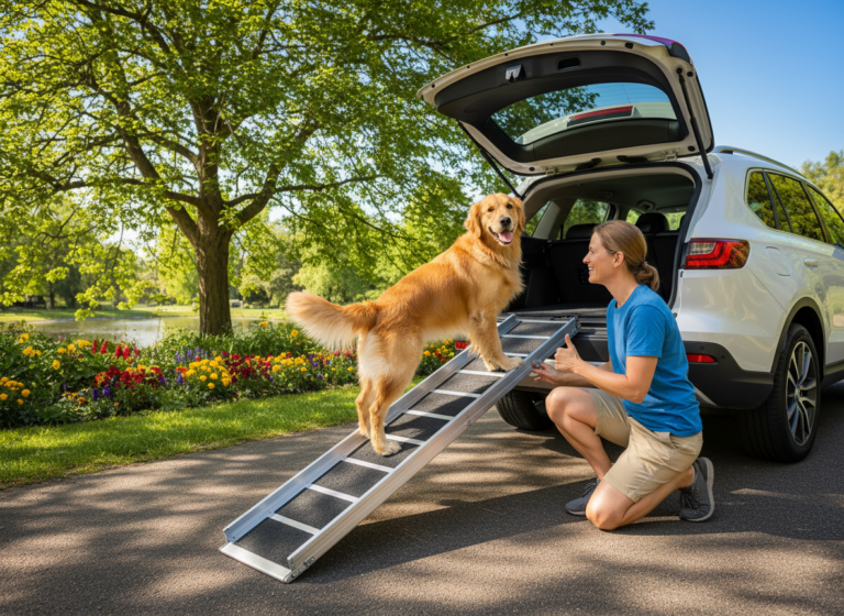 Protect Their Back: Training Your Dog to Use a Ramp Confidently