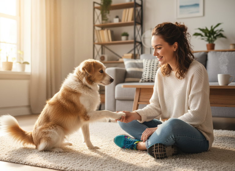 Silly Tricks: Teach Your Dog to High Five Your Foot