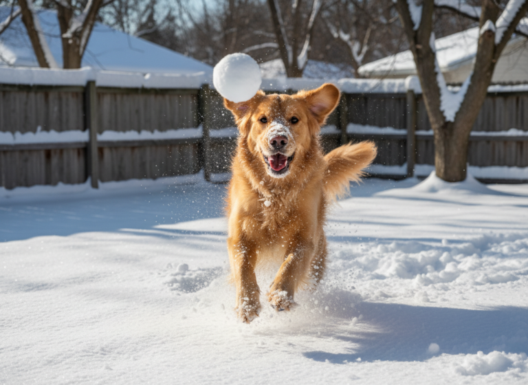 Snow Day Games: Safely Teaching Your Dog to Catch Snowballs