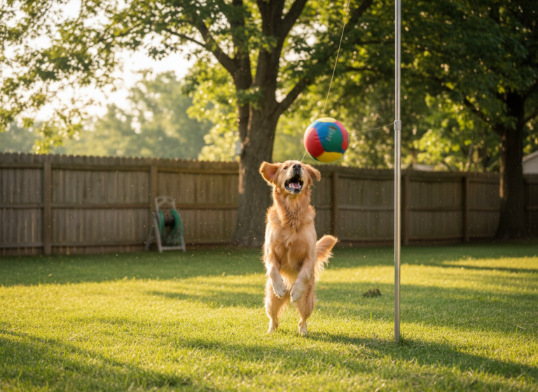 Solo Play: How to Teach Your Dog to Play Tetherball