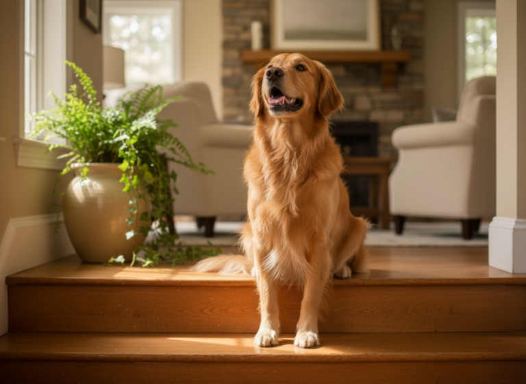 Stop the Tumble: Teaching Your Dog the 'Wait' Command at Staircases for Safety