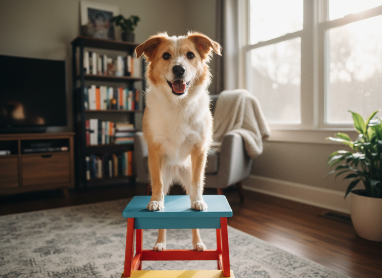 The Elephant Trick: Teaching Your Dog to Perch on a Step Stool