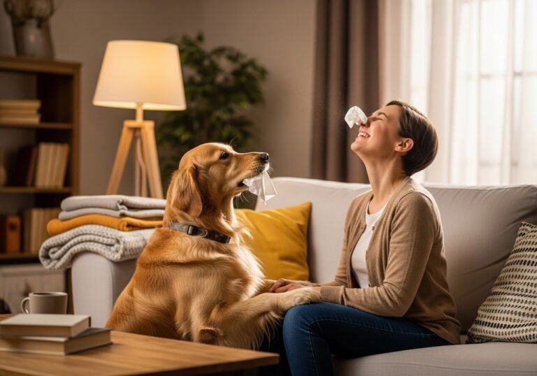 The Sneeze Helper: Teach Your Dog to Fetch a Tissue and Trash It