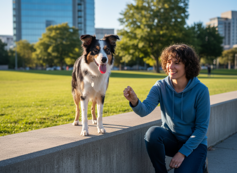 Urban Agility: Teaching Your Dog to Balance on Retaining Walls